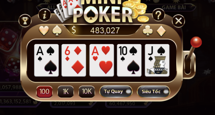 Cách chơi cá cược Mini Poker tại Sunwin