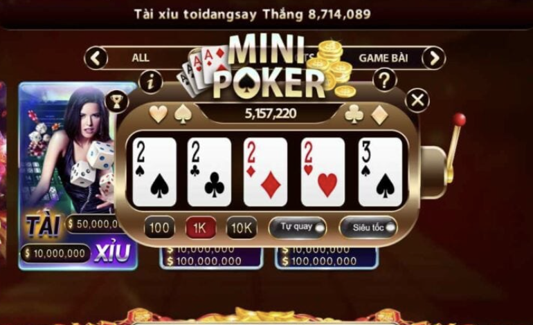 Luật cá cược Mini Poker hay khi tải Sunwin